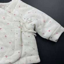 Load image into Gallery viewer, Girls Fox &amp; Finch, wadded velour floral wrap-over sweater, GUC, size 000,  