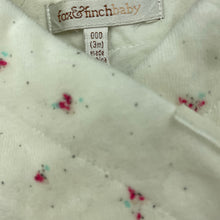 Load image into Gallery viewer, Girls Fox &amp; Finch, wadded velour floral wrap-over sweater, GUC, size 000,  