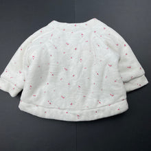 Load image into Gallery viewer, Girls Fox &amp; Finch, wadded velour floral wrap-over sweater, GUC, size 000,  