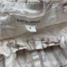 Load image into Gallery viewer, Girls David Jones, striped cotton summer dress, GUC, size 6, L: 59cm