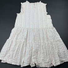 Load image into Gallery viewer, Girls David Jones, striped cotton summer dress, GUC, size 6, L: 59cm