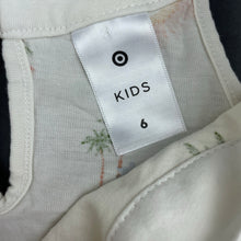 Load image into Gallery viewer, Girls Target, cotton casual summer dress, GUC, size 6, L: 57cm