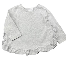 Load image into Gallery viewer, Girls Pumpkin Patch, grey marle long sleeve top, GUC, size 0,  