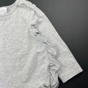 Girls Pumpkin Patch, grey marle long sleeve top, GUC, size 0,  