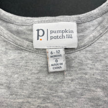 Load image into Gallery viewer, Girls Pumpkin Patch, grey marle long sleeve top, GUC, size 0,  