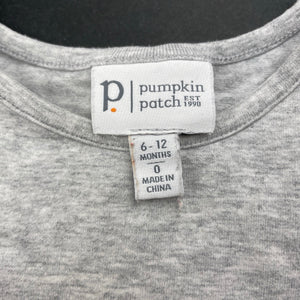 Girls Pumpkin Patch, grey marle long sleeve top, GUC, size 0,  