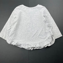 Load image into Gallery viewer, Girls Pumpkin Patch, grey marle long sleeve top, GUC, size 0,  
