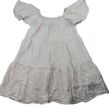 Load image into Gallery viewer, Girls Anko, checked crinkle cotton summer dress, FUC, size 7, L: 56cm