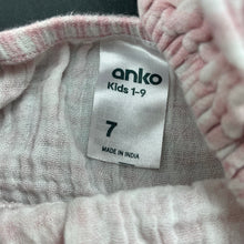 Load image into Gallery viewer, Girls Anko, checked crinkle cotton summer dress, FUC, size 7, L: 56cm