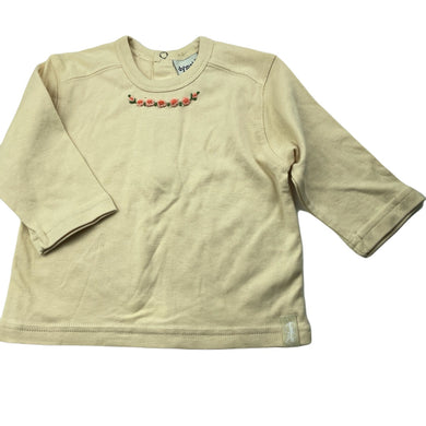 Girls Dymples, embroidered soft cotton long sleeve top, EUC, size 0,  
