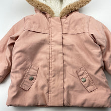 Load image into Gallery viewer, Girls Target, fleece lined hooded jacket / coat, GUC, size 0,  