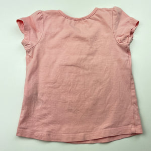 Girls Dymples, pink stretchy t-shirt / top, GUC, size 0,  