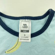 Load image into Gallery viewer, Boys Kids &amp; Co, cotton singletsuit / romper, bananas, GUC, size 0,  