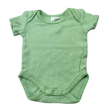 Load image into Gallery viewer, unisex Anko, green cotton bodysuit / romper, EUC, size 0000,  