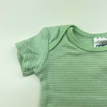 Load image into Gallery viewer, unisex Anko, green cotton bodysuit / romper, EUC, size 0000,  