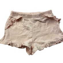 Load image into Gallery viewer, Girls Dymples, pink organic cotton shorts, elasticated, GUC, size 00,  