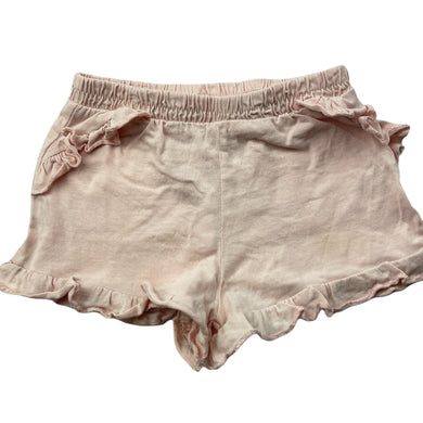 Girls Dymples, pink organic cotton shorts, elasticated, GUC, size 00,  