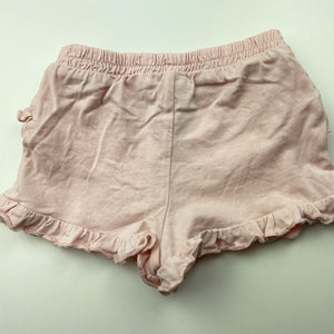 Girls Dymples, pink organic cotton shorts, elasticated, GUC, size 00,  