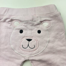 Load image into Gallery viewer, Girls Peter Alexander, pink cotton pants / bottoms, elasticated, FUC, size 0000,  