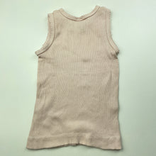 Load image into Gallery viewer, Girls Baby Berry, pink ribbed cotton singlet top, GUC, size 000,  