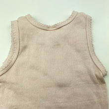 Load image into Gallery viewer, Girls Baby Berry, pink ribbed cotton singlet top, GUC, size 000,  