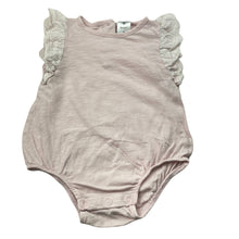 Load image into Gallery viewer, Girls Target, broderie trim cotton bodysuit / romper, GUC, size 0,  