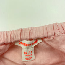 Load image into Gallery viewer, Girls Country Road, pink linen/cotton bloomers / nappy cover, FUC, size 1,  