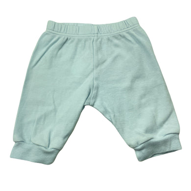 unisex M&S, blue cotton leggings / bottoms, GUC, size 0000,  