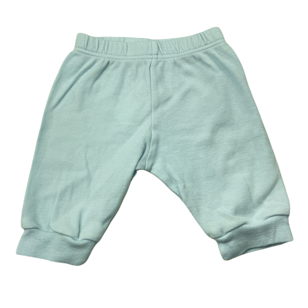 unisex M&S, blue cotton leggings / bottoms, GUC, size 0000,  