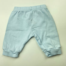 Load image into Gallery viewer, unisex M&amp;S, blue cotton leggings / bottoms, GUC, size 0000,  