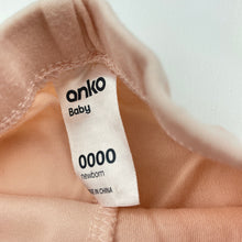 Load image into Gallery viewer, Girls Anko, pink cotton footed leggings / bottoms, GUC, size 0000,  