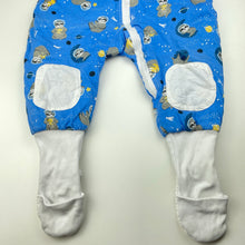 Load image into Gallery viewer, Boys Baby Sleeptime, wadded cotton sleepsuit, light discolouration neck, FUC, size 1-2,  