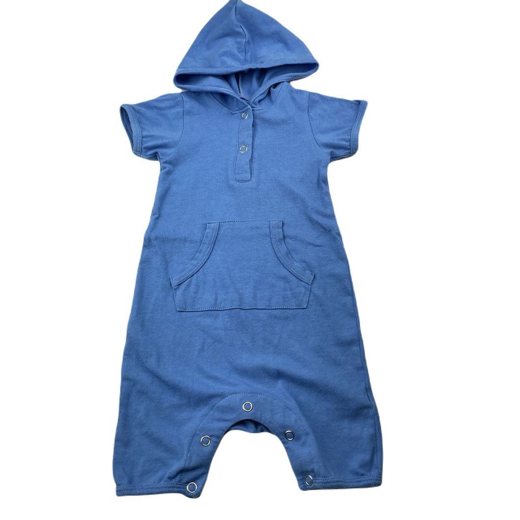 Boys Mamaway, blue hooded romper, GUC, size 6 months,  