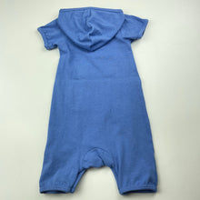 Load image into Gallery viewer, Boys Mamaway, blue hooded romper, GUC, size 6 months,  
