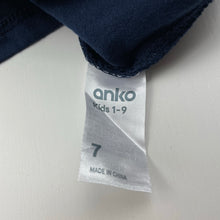 Load image into Gallery viewer, Girls Anko, navy cotton long sleeve top, sequins, EUC, size 7,  
