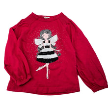 Load image into Gallery viewer, Girls Milkshake, red cotton long sleeve top, fairy, FUC, size 5,  