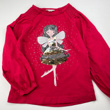Load image into Gallery viewer, Girls Milkshake, red cotton long sleeve top, fairy, FUC, size 5,  