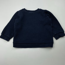 Load image into Gallery viewer, Boys Sprout, navy lightweight sweater / jumper, wash fade, FUC, size 1,  