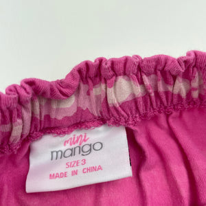 Girls Mango, pink cotton summer dress, EUC, size 3, L: 50cm