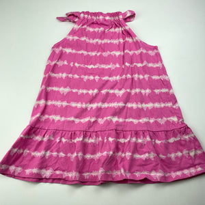 Girls Mango, pink cotton summer dress, EUC, size 3, L: 50cm