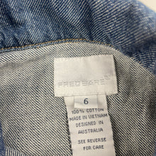 Load image into Gallery viewer, Girls Fred Bare, long sleeve denim shirt dress, EUC, size 6, L: 58cm