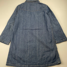 Load image into Gallery viewer, Girls Fred Bare, long sleeve denim shirt dress, EUC, size 6, L: 58cm