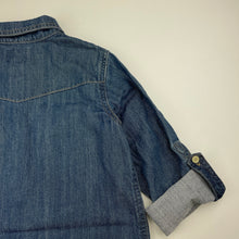Load image into Gallery viewer, Girls Fred Bare, long sleeve denim shirt dress, EUC, size 6, L: 58cm