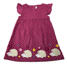 Load image into Gallery viewer, Girls JoJo Maman Bebe, embroidered corduroy cotton dress, GUC, size 2, L: 48cm