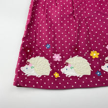 Load image into Gallery viewer, Girls JoJo Maman Bebe, embroidered corduroy cotton dress, GUC, size 2, L: 48cm