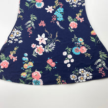 Load image into Gallery viewer, Girls Shosho, soft feel stretchy floral dress, EUC, size 4, L: 51cm