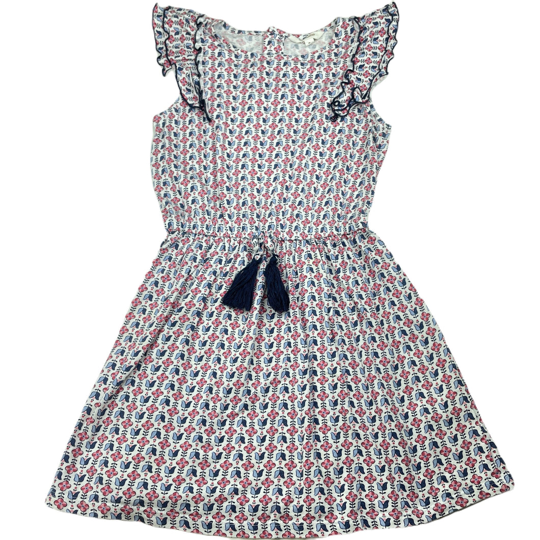 Girls Milkshake, floral cotton casual dress, GUC, size 7, L: 63cm