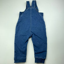 Load image into Gallery viewer, unisex Anko, stretch knit denim overalls / dungarees, EUC, size 0,  