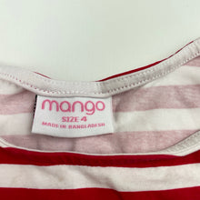 Load image into Gallery viewer, Girls Mango, stretchy Christmas dress, GUC, size 4, L: 51cm
