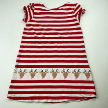 Load image into Gallery viewer, Girls Mango, stretchy Christmas dress, GUC, size 4, L: 51cm